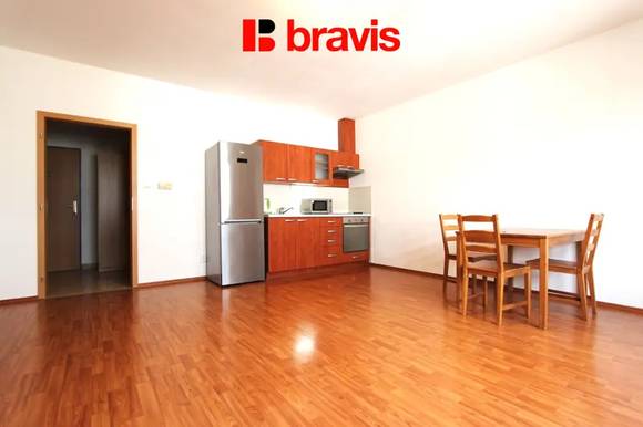 Pronájem bytu 1+kk, Brno - Medlánky, částečně zařízený, ul. Hrázka