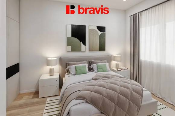 Prodej moderní novostavby bytu 1+kk, Lipůvka u Brna, balkon, parkovací stání a sklep v ceně