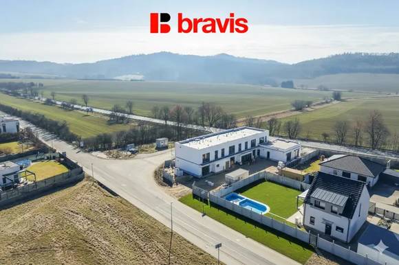 Prodej moderní novostavby bytu 1+kk, Lipůvka u Brna, balkon, parkovací stání a sklep v ceně