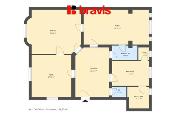 Rent commercial Offices 117 m², Brno - Černá Pole