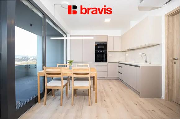 Pronájem novostavby 3+kk, Brno - Černá Pole, třída Generála Píky, 2 garážová stání, sklep