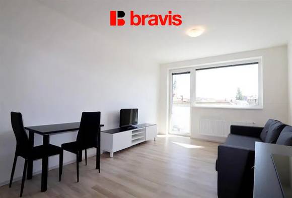 Pronájem  bytu 1+kk, ulice Rumiště, Brno - Trnitá, zařízený, balkón