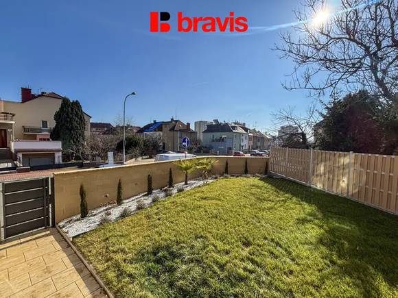 Pronájem nového bytu 2+kk, ul. Vránova, Brno - Řečkovice, zahrada, parkování