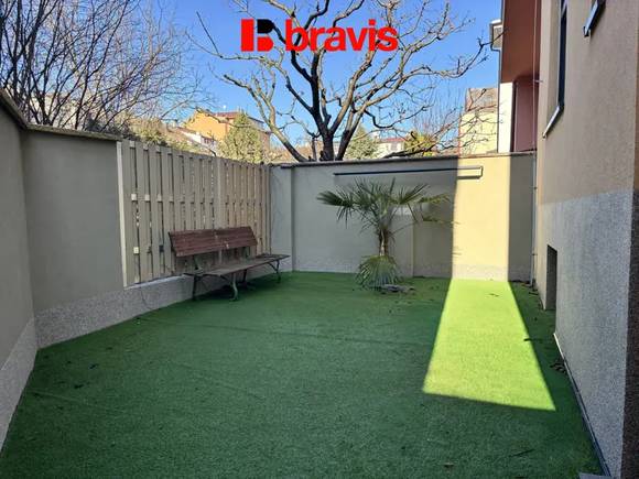 Pronájem nového bytu 2+kk, ul. Vránova, Brno - Řečkovice, zahrada, parkování