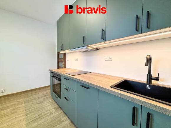 Pronájem nového bytu 2+kk, ul. Vránova, Brno - Řečkovice, zahrada, parkování