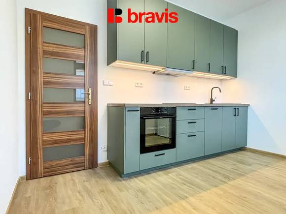 Pronájem nového bytu 2+kk, ul. Vránova, Brno - Řečkovice, zahrada, parkování