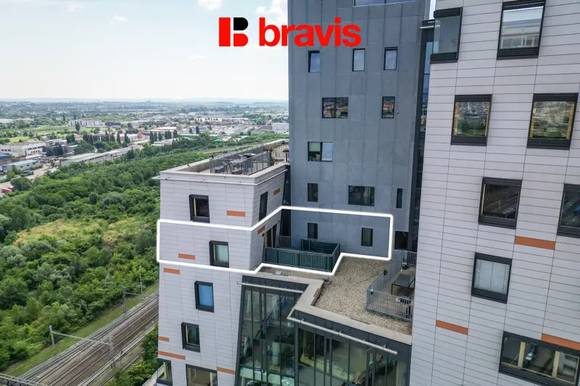 Prodej luxusního apartmánu 3+kk s terasou v AZ Toweru, dvě parkovací stání