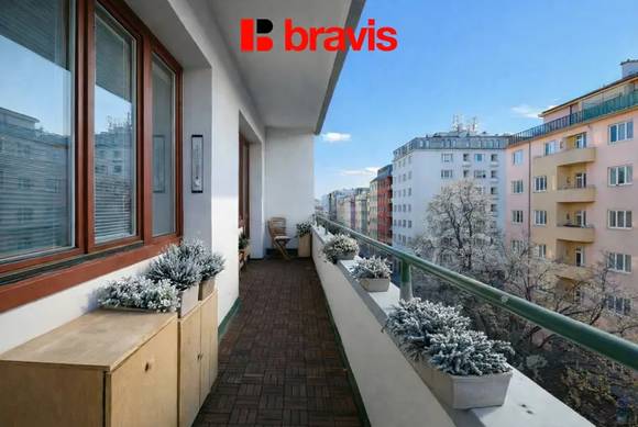 Pronájem bytu 2+1,Brno - Veveří, ul.Bayerova, lodžie, balkon, šatna