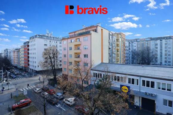 Pronájem bytu 2+1,Brno - Veveří, ul.Bayerova, lodžie, balkon, šatna