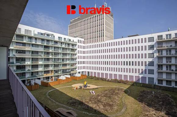 Prodej bytu 3+kk, Palác Trnitá, ul. Placzkova, novostavba, garážové stání, terasa