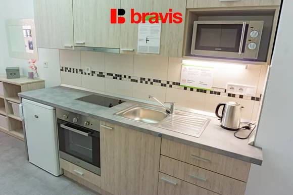Pronájem bytu 1+1 30 m², Brno - Staré Brno, ulice Křížova - klidný vnitroblok v blízkosti Mendlova náměstí