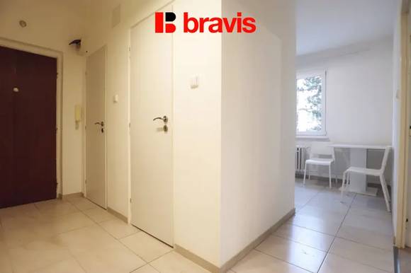 Pronájem bytu 2+1, Brno - Černovice, ul. Húskova, balkon