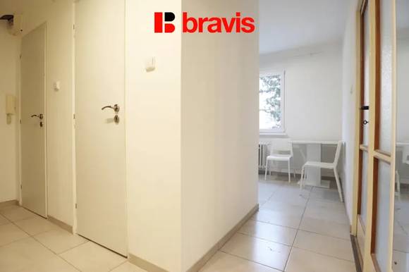 Pronájem bytu 2+1, Brno - Černovice, ul. Húskova, balkon