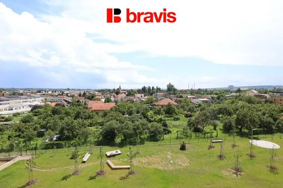 Pronájem bytu 1+kk, ulice Řepova, parkovací stání v ceně, terasa, novostavba, sklep