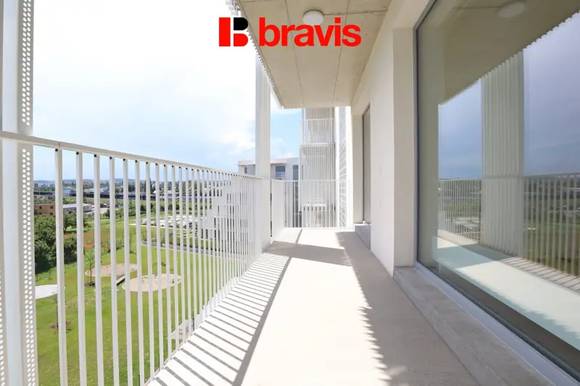 Pronájem bytu 1+kk, ulice Řepova, parkovací stání v ceně, terasa, novostavba, sklep