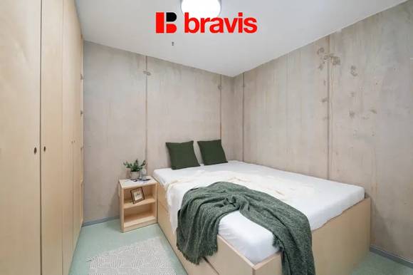 Pronájem 1+kk s balkonem, Brno - Trnitá, ulice Dornych, polyfunkční rezidence