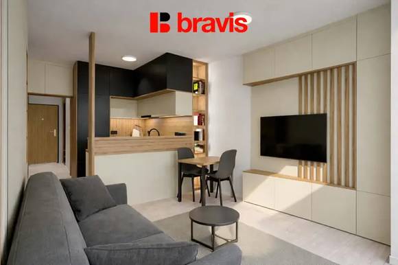 Rent flats 1+KT 27 m², Brno - Komárov