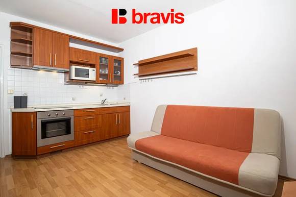 Pronájem bytu 2+kk, Brno - Vinohrady, ul. Bzenecká, výtah, částečně zařízený