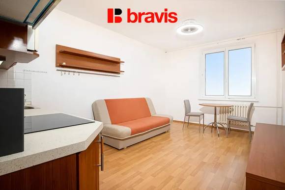 Pronájem bytu 2+kk, Brno - Vinohrady, ul. Bzenecká, výtah, částečně zařízený
