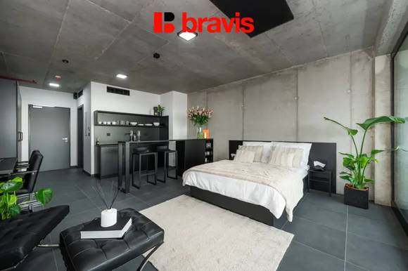 Bydlete nad městem | 1+kk, 35 m², Brno - Žabovřesky, minimalismus, smart home, jste první nájemník
