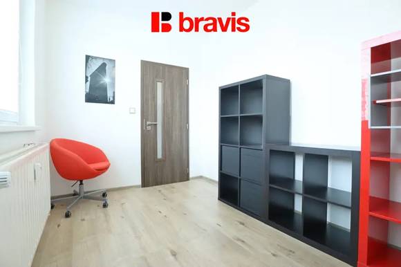 Pronájem bytu 3+kk 61 m², Brno - Kohoutovice, ulice Voříškova, kompletně vybavený, balkon