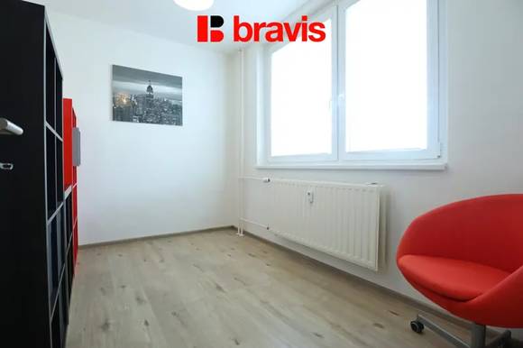 Pronájem bytu 3+kk 61 m², Brno - Kohoutovice, ulice Voříškova, kompletně vybavený, balkon