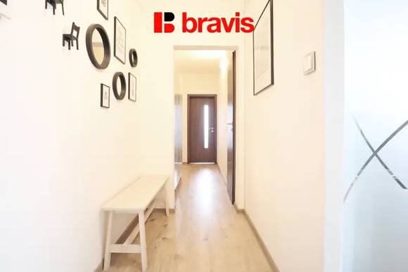 Pronájem bytu 3+kk 61 m², Brno - Kohoutovice, ulice Voříškova, kompletně vybavený, balkon