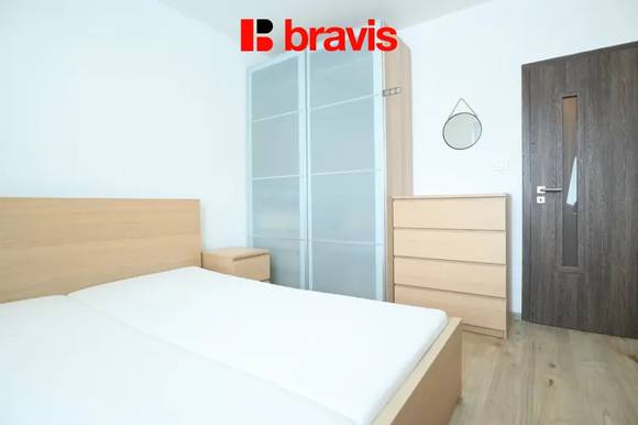 Pronájem bytu 3+kk 61 m², Brno - Kohoutovice, ulice Voříškova, kompletně vybavený, balkon