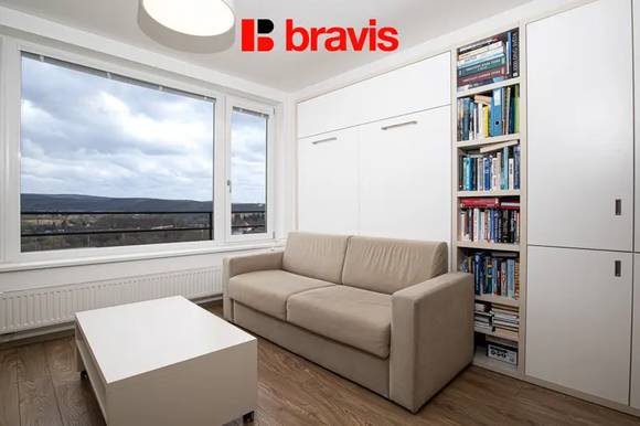Pronájem bytu 1+kk, Brno - Bystrc, ul. Nad Přehradou, zařízený, blízko Brněnské přehradě