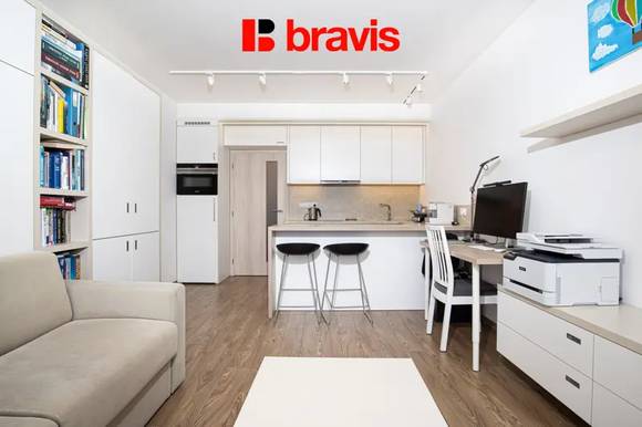 Pronájem bytu 1+kk, Brno - Bystrc, ul. Nad Přehradou, zařízený, blízko Brněnské přehradě