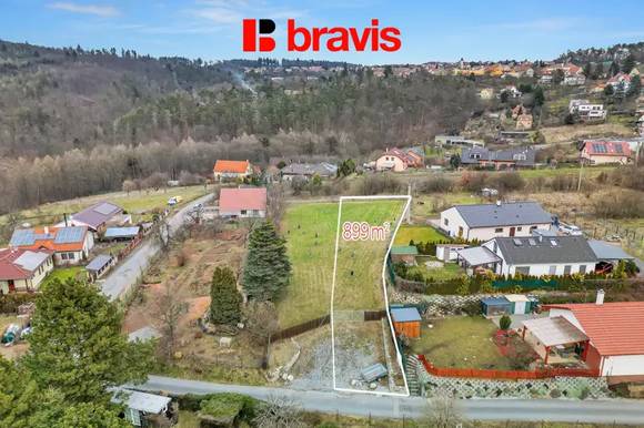 Prodej atraktivního pozemku o výměře 899 m², Babice nad Svitavou, vydáno stavební povolení