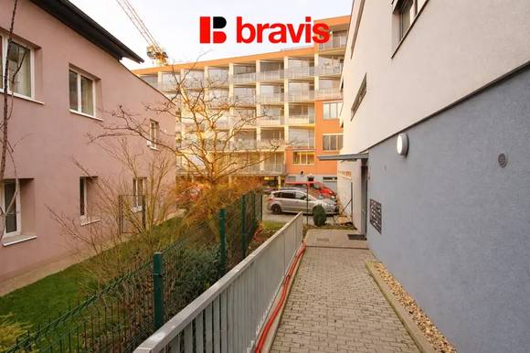 Pronájem slunného bytu 1+kk, Brno - Štýřice, ul. Vídeňská, skvělá lokalita