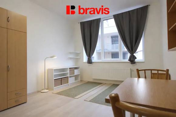 Pronájem slunného bytu 1+kk, Brno - Štýřice, ul. Vídeňská, skvělá lokalita