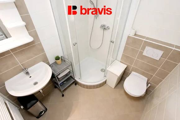 Pronájem slunného bytu 1+kk, Brno - Štýřice, ul. Vídeňská, skvělá lokalita