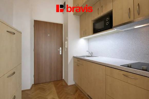 Pronájem bytu 1+1, ul. Dřevařská, Brno - Královo pole, po rekonstrukci, balkon