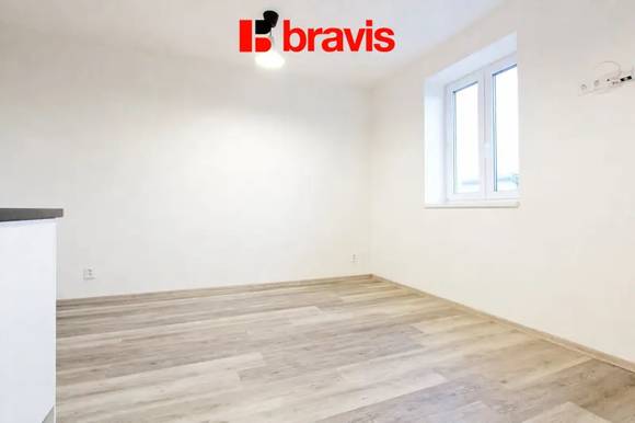 Pronájem bytu 1+kk, ul. Tyršova, Brno - Královo Pole, částečně zařízený, zahrada