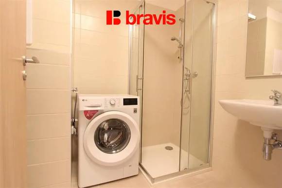 Pronájem bytu 1+kk, Brno - Řečkovice, novostavba, částečně zařízený, ul. Medlánecká