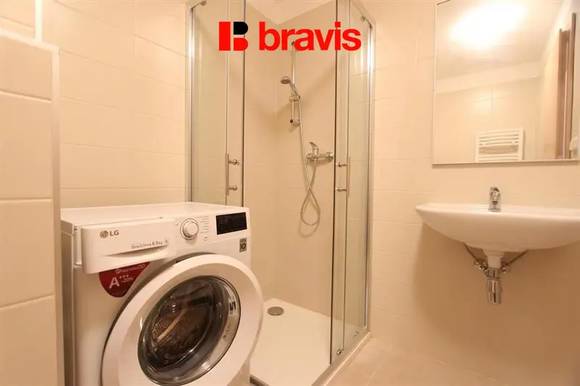 Pronájem bytu 1+kk, Brno - Řečkovice, novostavba, částečně zařízený, ul. Medlánecká