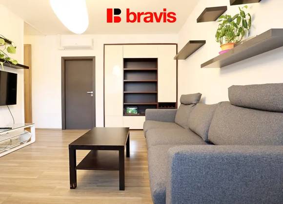 Pronájem bytu 3+kk, Brno - Židenice, ulice Slatinská, zařízený, balkon, klidná lokalita