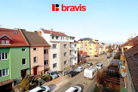 Pronájem bytu 3+kk, Brno - Židenice, ulice Slatinská, zařízený, balkon, klidná lokalita