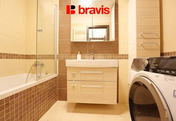 Pronájem bytu 3+kk, Brno - Židenice, ulice Slatinská, zařízený, balkon, klidná lokalita