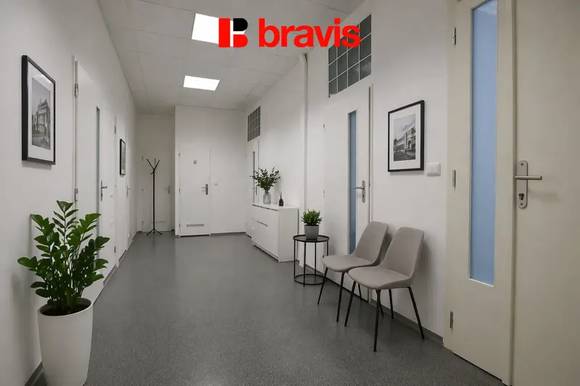 Pronájem kancelářských prostor, ul. Bezručova, Brno - Staré Brno, zrekonstruované, výtah