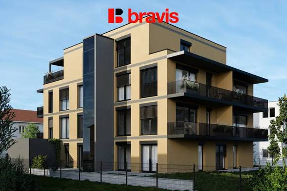 Prodej nadstandardního moderního bytu 2+kk, 49 m², Brno - Horní Heršpice, balkon, sklep