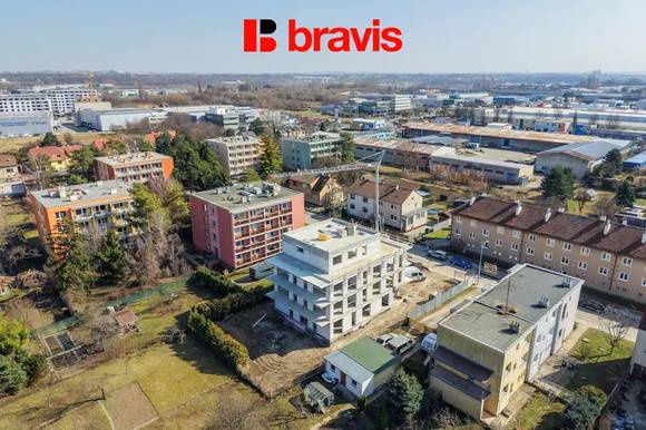 Prodej nadstandardního, moderního bytu 2+kk, 49 m², balkon, sklep, Brno - Horní Heršpice, parkování