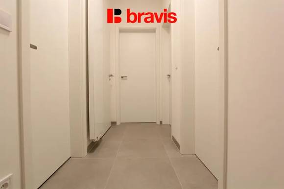 Rent of a luxury new apartment 2+kk, Neumannova Street, Brno - Masaryk District, terrace, garden, air conditioning, dressing room, garage space included in the price