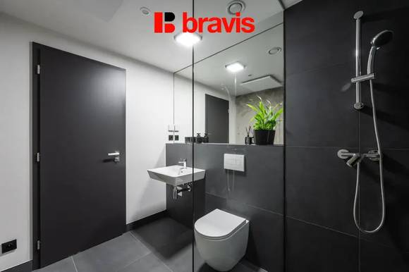 Pronájem 1+kk, Královopolská, Brno: All-in vybavení, wifi, garáž, gym