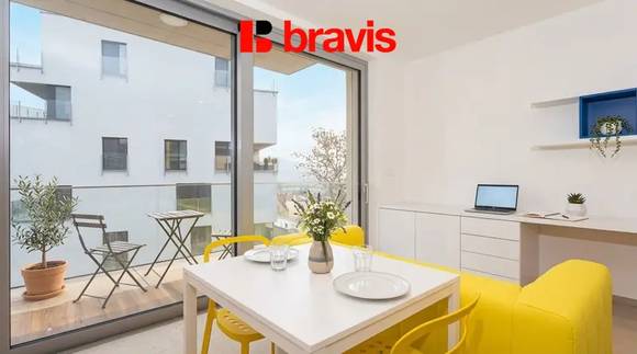 Pronájem bytu 1+kk, Brno - Pisárky, Vinařská ulice, zařízený, balkon, sklep, garážové stání