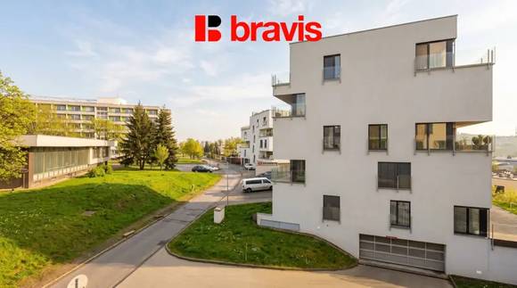 Pronájem bytu 1+kk, Brno - Pisárky, Vinařská ulice, zařízený, balkon, sklep, garážové stání