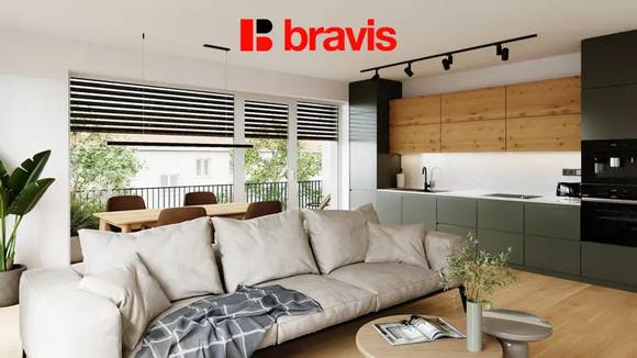 Prodej nadstandardního bytu 3+kk, 76,2 m², zahrada 307 m², sklep, Brno - Horní Heršpice, možnost parkování