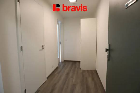 Pronájem novostavby bytu 1+kk 40 m², balkon, sklep, parkovací stání, Brno - Horní Heršpice, ulice Jižní